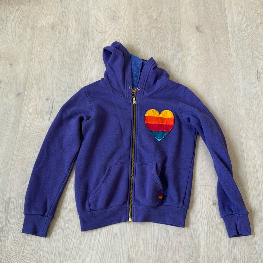 Aviator nations kids Purple Heart size 10